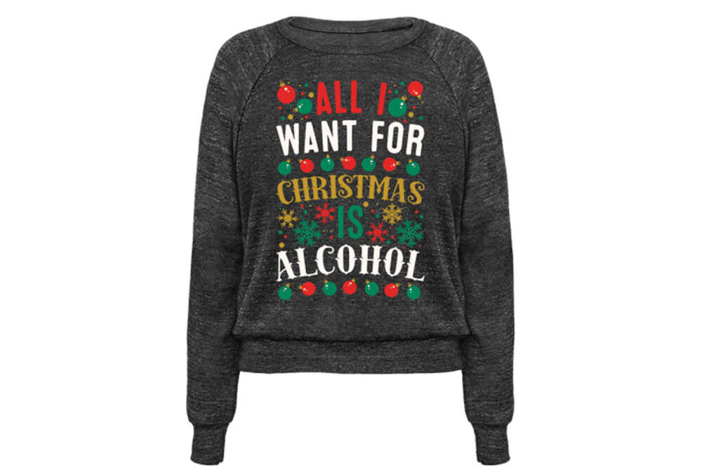 alcohol christmas jumpers